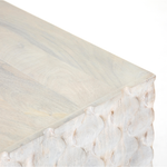 Rio Media Console - Round Cut White Wash | ready to ship!