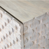 Rio Media Console - Round Cut White Wash | ready to ship!