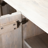 Rio Media Console - Round Cut White Wash | ready to ship!