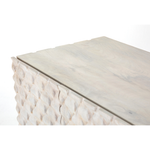 Rio Media Console - Round Cut White Wash | ready to ship!