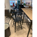 Ripley Black Oak Bar + Counter Stool