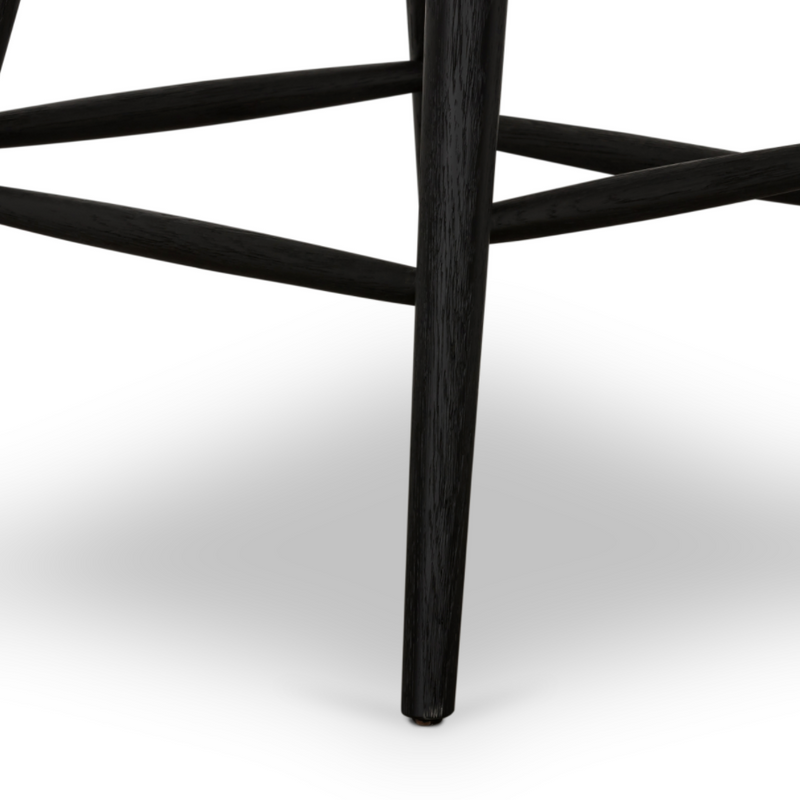Ripley Black Oak Bar + Counter Stool
