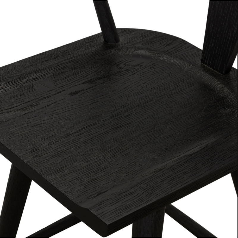 Ripley Black Oak Bar + Counter Stool