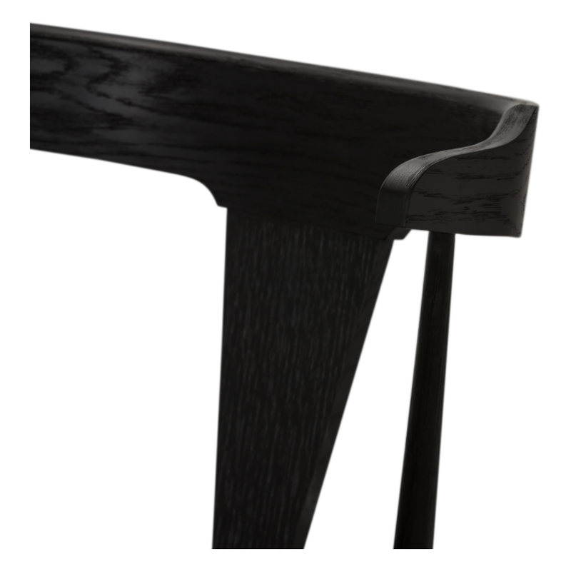 Ripley Black Oak Bar + Counter Stool