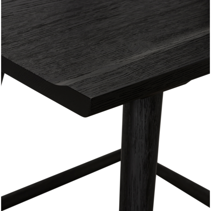 Ripley Black Oak Bar + Counter Stool