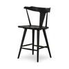 Ripley Black Oak Bar + Counter Stool