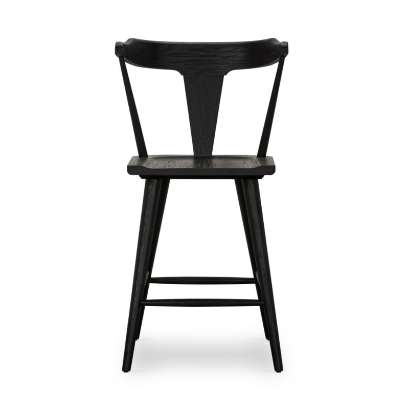 Ripley Black Oak Bar + Counter Stool