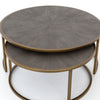 Shagreen Nesting Coffee Table - Grey | ready to ship!