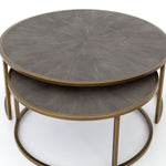 Shagreen Nesting Coffee Table - Grey | ready to ship!