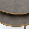 Shagreen Nesting Coffee Table - Grey | ready to ship!