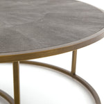 Shagreen Nesting Coffee Table - Grey | ready to ship!