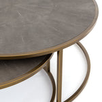 Shagreen Nesting Coffee Table - Grey | ready to ship!