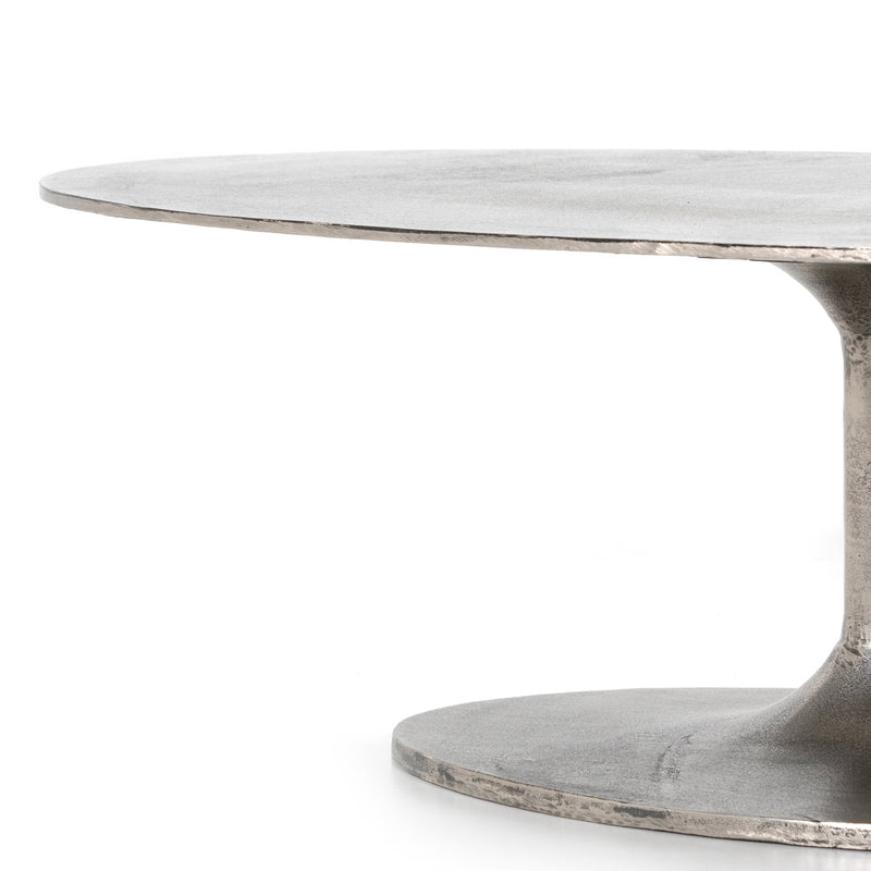 Simone Coffee Table - Antique Nickel | shipping 8/10/2025