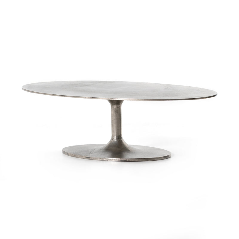 Simone Coffee Table - Antique Nickel | shipping 8/10/2025