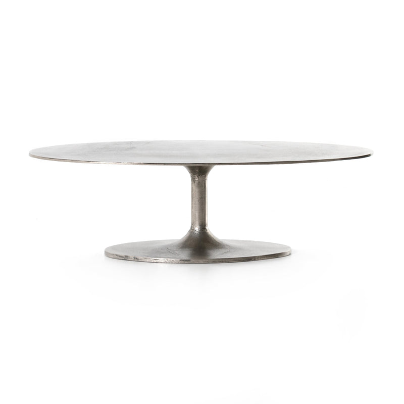 Simone Coffee Table - Antique Nickel | shipping 8/10/2025
