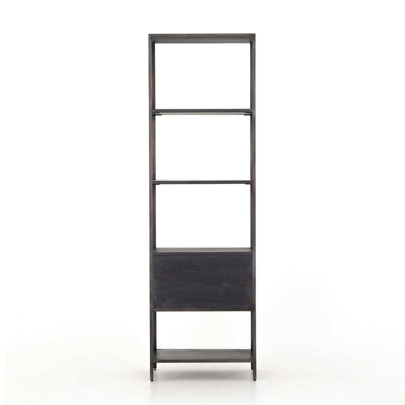 Trey Bookshelf - Black Wash Poplar | shipping 6/15/2025
