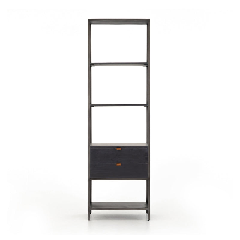 Trey Bookshelf - Black Wash Poplar | shipping 6/15/2025
