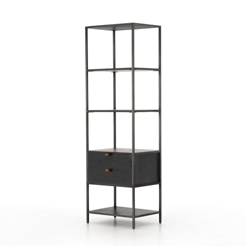 Trey Bookshelf - Black Wash Poplar | shipping 6/15/2025