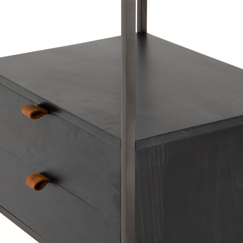 Trey Bookshelf - Black Wash Poplar | shipping 6/15/2025
