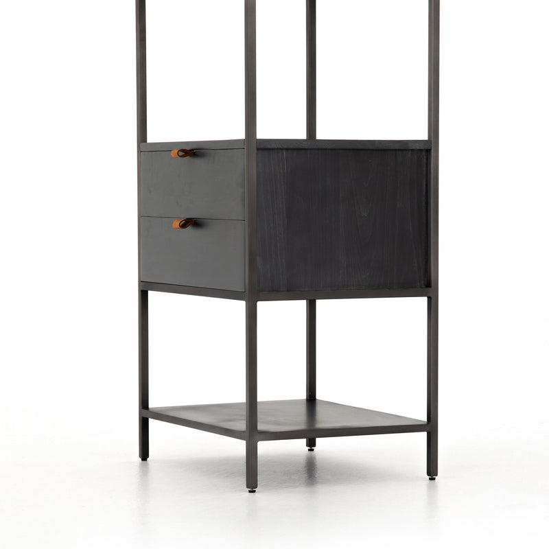 Trey Bookshelf - Black Wash Poplar | shipping 6/15/2025