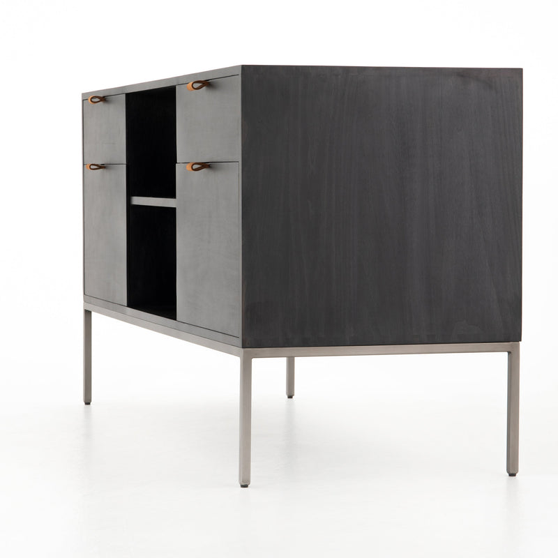 Trey Modular Filing Credenza - Black Poplar | ready to ship!