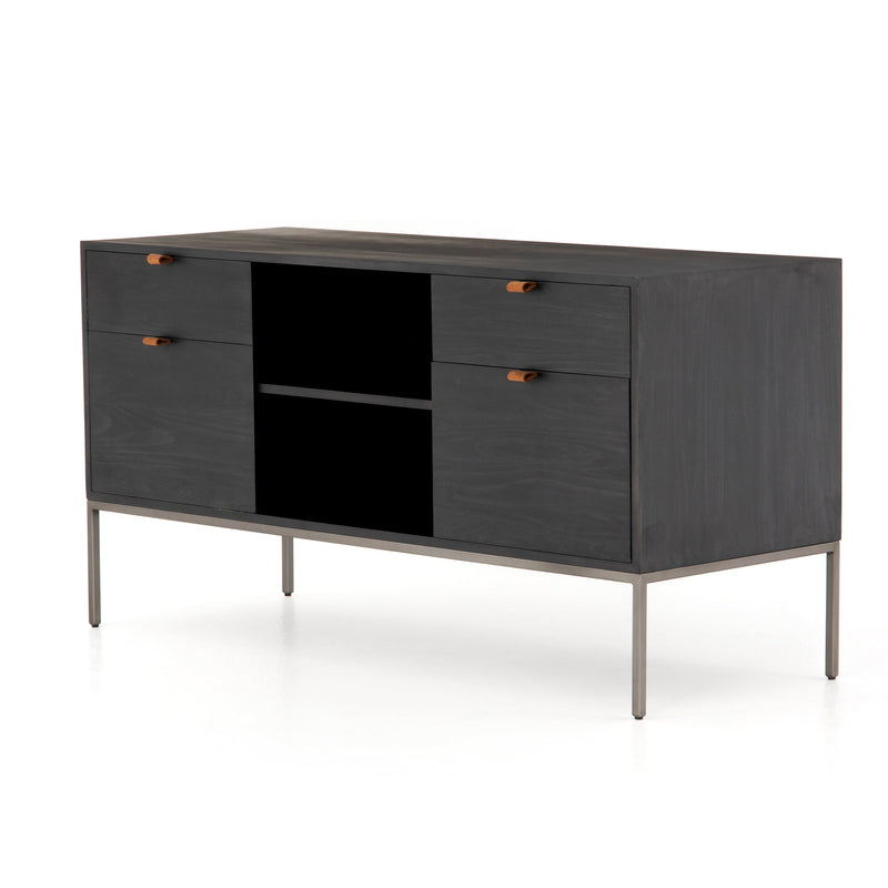 Trey Modular Filing Credenza - Black Poplar | ready to ship!