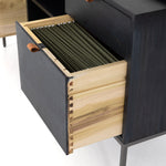 Trey Modular Filing Credenza - Black Poplar | ready to ship!