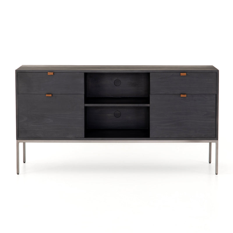 Trey Modular Filing Credenza - Black Poplar | ready to ship!