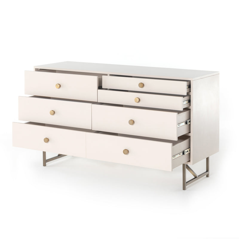 Van 7 Drawer Dresser - Matte Alabaster | ready to ship!