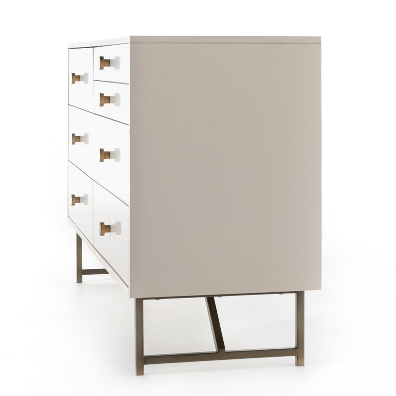 Van 7 Drawer Dresser - Matte Alabaster | ready to ship!