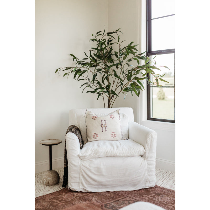 Viola Accent Table - Antique White Marble | ready to ship!