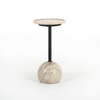 Viola Accent Table - Antique White Marble | ready to ship!