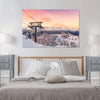 Skiing On Snowy Mountain Wall Art
