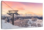 Skiing On Snowy Mountain Wall Art