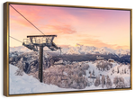 Skiing On Snowy Mountain Wall Art