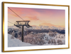 Skiing On Snowy Mountain Wall Art