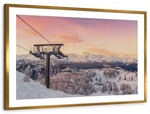Skiing On Snowy Mountain Wall Art