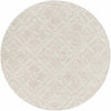 Fyffe Embossed Beige Wool Area Rug
