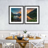 Swiftcurrent Sunset Lake Wall Art