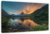 Swiftcurrent Sunset Lake Wall Art