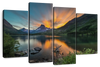 Swiftcurrent Sunset Lake Wall Art