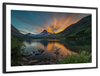 Swiftcurrent Sunset Lake Wall Art