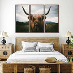 Open Field Highland Cow Wall Art