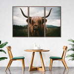 Open Field Highland Cow Wall Art