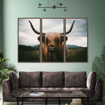 Open Field Highland Cow Wall Art