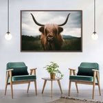 Open Field Highland Cow Wall Art