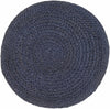 Kaumakani Jute Pouf in Dark Blue