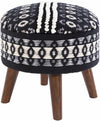 Oberkappel Black Ottoman