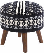 Oberkappel Black Ottoman