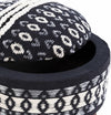 Oberkappel Black Ottoman